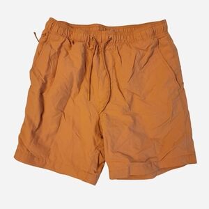 Orange Drawstring Shorts